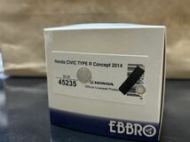 EBBRO 1/43 HONDA CIVIC TYPE R concept 2014 BLUE 45235 エブロ　ホンダ　シビック　タイプR コンセプト　ブルー　_画像10