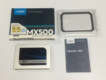 【送料無料】Crucial MX500 500GB 3D NAND SATA 2.5インチ 7mm（9.5mmアダプター付き）内蔵型SSD［CT500MX500SSD1/JP］_画像1