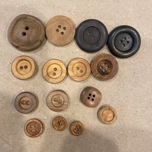 木製ボタン色々　ボタン　ハンドメイド資材