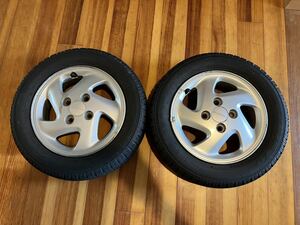 Subaru GenuineWheels 2本set 13 Inch 4穴 キズYes Tires不良