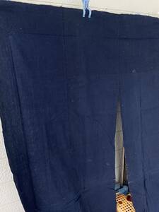 【カスリ放出】(194)　約197×156　古布　藍染　リメイク　素材　パッチワーク　ボロ　かすり　絣　希少　うぶだし　珍品　