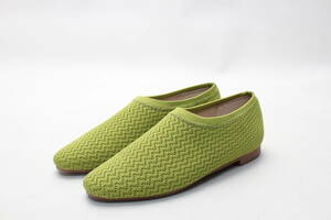  new goods! Himiko rain . rain combined use knitted slip-on shoes (24cm)/527