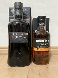 ハイランドパーク フルボリューム & ハイランドパーク 12年　350ml　旧ラベル　2本セット ウィスキー　#180