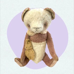 [ secondhand goods ] artist Bear teddy bear author Prashkovich Yulya [ Panda . small ...2] (Republic of Belarus) 32cm A54244RZZ