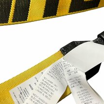 【中古品】 OFF-WHITE オフホワイト INDUSTRIAL BELT インダストリアルベルト イエロー 黄色 A56624RK_画像2