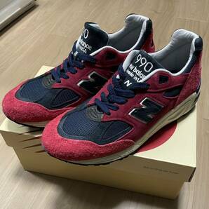 new balance M990AD2 26cm US8 ネイビー レッド 紺 赤 made in USA ニューバランス アメリカ製 990 v2 v3 v4 v5 v6 991 992 993スニーカーの画像1