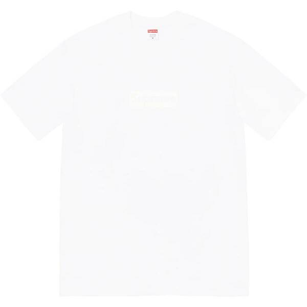 【送料無料】 Mサイズ Supreme Tonal Box Logo Tee White 白 ホワイト シュプリーム トーナル ボックス ロゴ Tシャツ スウェットシャツ