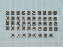 タクトスイッチ 6mm角x高さ5.0mm(6x6x5.0mm) 4ピン 40個+事前保証8個を付けて　1セット４８個　管理-⑤Ｘ４　送料込み／ネコポス_画像1