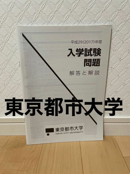 東京都市大学　2017年度　入学試験問題集