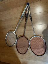 バドミントンラケット 3本セットYONEX ゴーセン_画像2