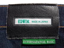 日本製　EDWIN　エドウィン　ストレッチデニムパンツ　サイズ35（W実寸約90cm）　　(出品番号1062)_画像8