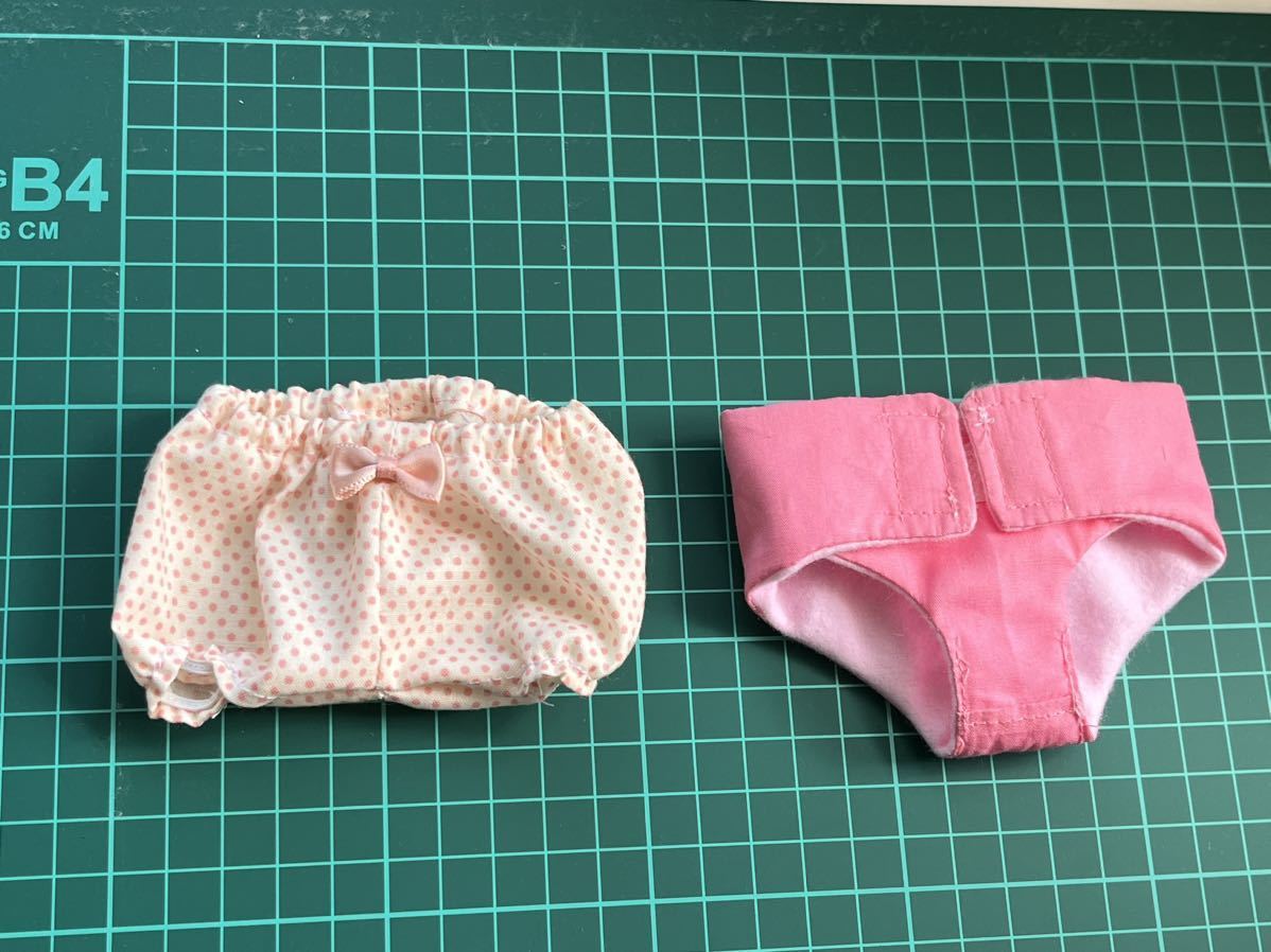 Pantalones y pañales ☆ Ropa nueva de Hana-chan hecha a mano Última versión compatible Desafío Ropa de Mel-chan tamaño felpa, peluche, personaje, otros