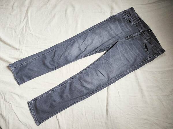 HUGO BOSS ヒューゴボス デニム パンツ CANDIANI カンディアーニ DENIM イタリアン ファブリック ストレッチ グレーブルー 34 32 △1