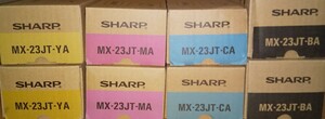 ◆4色8本セット SHARP シャープ 純正トナー MX-23JT-BA/CA/MA/YA 