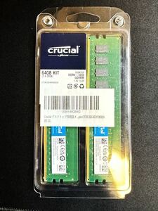 [ unused ]64GB Crucial by Micron DDR4 3200 desk top memory 32GBx2