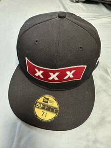 GOD SELECTION XXX NEWERA 7 3/4 black ニューエラ CAP sequel fragment 藤原ヒロシ 