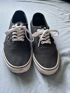 VANS authentic BLACK US10 バンズ オーセンティック 黒 berberjin 