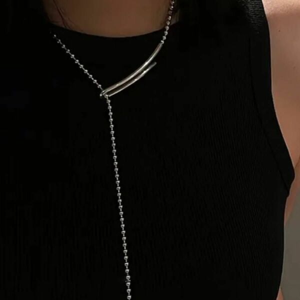 Clip ball chain necklace No.1019