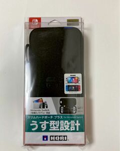 【任天堂ライセンス商品】スリムハードポーチ プラス for Nintendo Switch ブラック