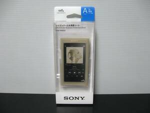 ◆送料無料◆新品◆SONY 純正◆NW-A50シリーズ専用 シリコンケース＆保護シート◆CKM-NWA50(N) ゴールド◆即決◆