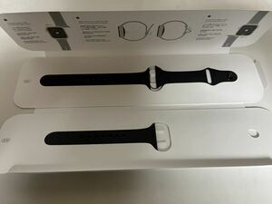 AppleWatch 8/7用 41mm 純正バンド 3D989FE/A 使用感極小+ELECOM カバー ともに黒