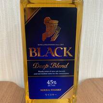 【未開栓】BLACK Deep Blend 700ml 45% / ブラックニッカ ディープブレンド モルト グレーン お酒 ウイスキー_画像2