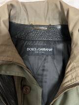 DOLCE&GABBANA06AWドルガバDGミリタリーB3レイヤードムートンジップボアジャケット 希少46フラッシュコレクションモデルベッカム着用モデル_画像9