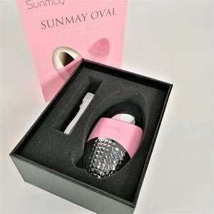 未使用 Sunmay SUNMAY OVAL 洗顔ブラシ イオンマッサージャーピンク サンメイ サンメイオーバル 超音波 【アウトレット品】 22 00882