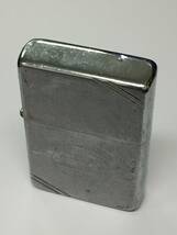 1円～！ZIPPO ジッポ ライター アメリカン クラシック ヴィンテージ シリーズ ダイアゴナルライン PAT.2032695 シルバー 1986年 着火確認済_画像4