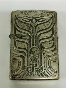 1円～！ZIPPO ジッポ ライター TATTO TRIBAL タトゥー トライバル リミテッドエディション No.0769 シルバー 1996年 喫煙具 着火確認済み