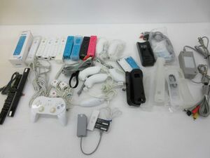 静◆ゲーム周辺機器/セットまとめ売り/wiiリモコン/ヌンチャク/ケーブル他 他/現状品◆K-3823