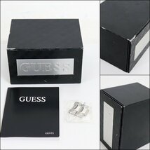 【GUESS/ゲス】腕時計 クォーツ式 シルバー ブラック文字盤 I11067G1 メンズウォッチ/ts0140_画像8