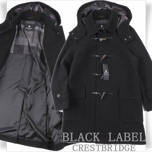 新品1円～★定価9.9万 BLACK LABEL ブラックレーベル クレストブリッジ メンズ 英国羊毛 バウンズウール ダッフルコート M ロング ◆9447◆