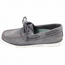 未使用1円～★定価1.7万 SPERRY TOPSIDER スペリートップサイダー メンズ 本革レザー デッキシューズ 26.0cm グレー ◆1843◆_画像7