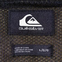 新品1円～★Quiksilver クイックシルバー メンズ ボアフリース ジップアップジャケット L 防寒 暖か ブルゾン ベージュ 本物◆2029◆_画像2