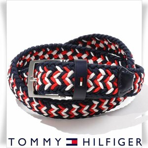 新品1円～★TOMMY HILFIGER トミー ヒルフィガー メンズ エラスティックメッシュベルト 95cm 男性用 正規店本物◆2597◆