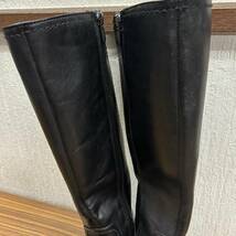 靴 ◆ Giano Valentino ◆ ロング ブーツ 37サイズ　23.5㎝　BLACK 天然皮革 ◆ ガラヴァーニ ヴァレンチノ ◆ レディース_画像4