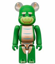 be@rbrick 干支 辰 100% MEDICOM TOY ベアブリック メイディコムトイ 招き猫 小判 白メッキ_画像1