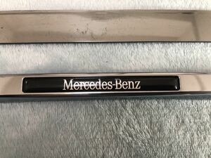 メルセデス・ベンツ車用 純正 ナンバープレートカバー ナンバーフレーム フロント1枚のみ　シルバー