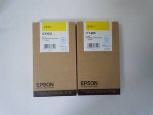 送料無料 EPSON 純正インク ICY40A 2個セット イエロー PX-7500S PX-7550S PX-755SC4 PX-755SC5 PX-755SC6 PX-755SC7期限切