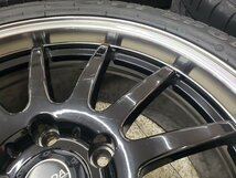 ◎深リム美品 18in 7.5j +48 114.3/5H 良溝225/50R18 225/50-18 検）C-HR エスティマ ヤリスクロス レクサスUX スカイライン アテンザ_画像8