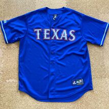 【美品】MLBダルビッシュ有 選手 TEXAS テキサス レンジャーズ DARVISH 11番 ユニフォーム majestic マジェスティックXLサイズ 刺繍 _画像2