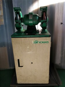 SHOWA SGK-CZC compilation rubbish equipment attaching both head grinder present condition goods 100V 50 60Hz grinding grinding Yahoo auc only exhibition commodity explanation obligatory reading 