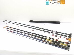 ミサキ エキスパートスティック 極調 200H・200S、ポイントベイ ベイハンター 凪汐 270 他 船竿 ヘチ竿 など 6本セット