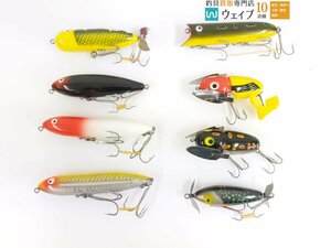 HEDDON ヘドン クレイジークローラー・オリジナルへドン ザラスプーク・サウスベンド ニップアイディディ 等 オールド 計8個中古