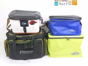 ダイワ タックルバッグ CS45CMA・船バッグ ※サイン入り 他 フィッシングバッグ バッカン など 4点セット ジャンク品