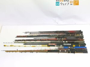 ダイワ ケブラーカーボ 海峡 20号 240・ケブラーカーボ 海峡 30号 240 他 船竿 ジャンク大量 ジャンク品