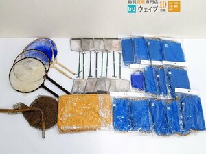 魚とり網、スカリ、玉網、ビク等 釣り用品 計27点セット