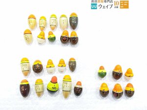 釣研 三原 グレックス -B 釣研 別作 小里 1号 釣研 別作 高園 B号 等 ウキ フカセ 磯 計26点 中古