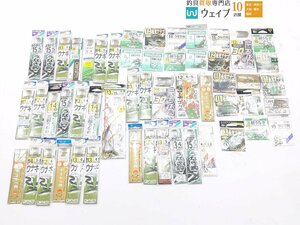 がまかつ オーナー 他 うなぎ ウナギ アナゴ 仕掛 針 計53点 中古